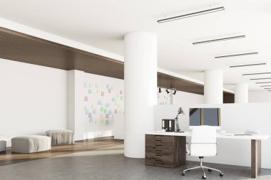 Koyu yapışkan notu ofis, köşe