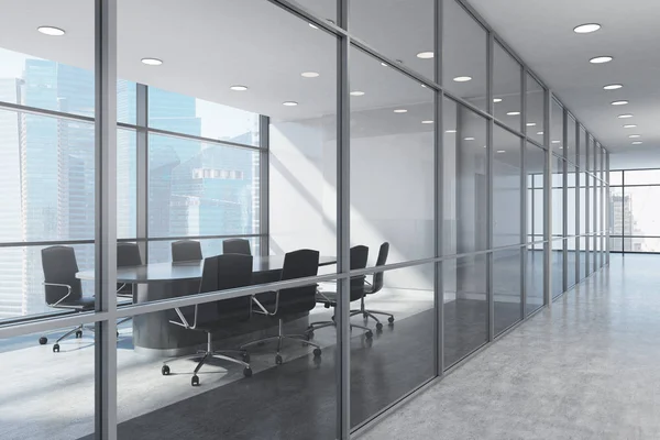 Panoramic meeting room side view — Stock Photo, Image