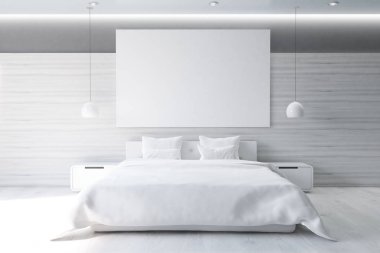 Poster, yatak odası ön gri