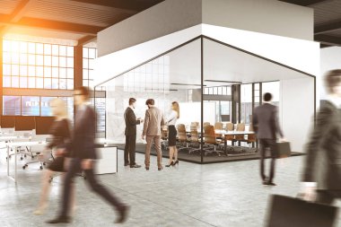 Konferans odası köşe, insanlar