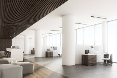 Karanlık sütun ofis, yan