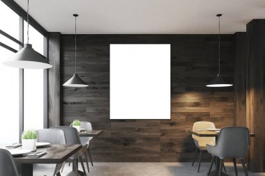 Karanlık tablolar açık bar, ahşap