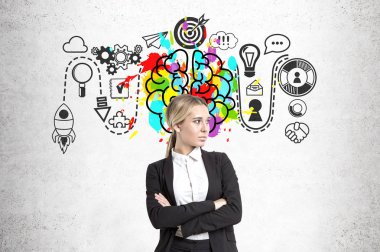 Çapraz kollar, kadınla başlamak ve beyin