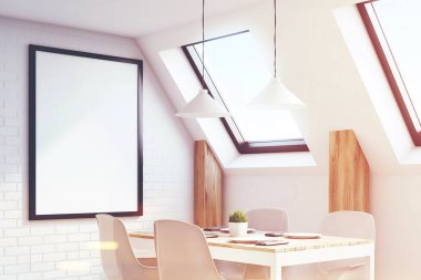 Beyaz tavan mutfak, yakın çekim, tonda