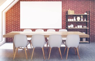 Yemek odası tavan arasında tuğla, tonda