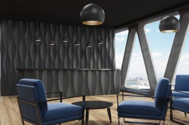 Dalga deseni ofis bekleme yeri yakın çekim