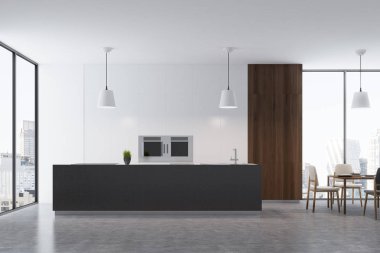 Stüdyo mutfak ve yemek odası