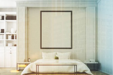 Tonda kitaplık yatak odası