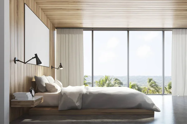 Eco wooden bedroom , side
