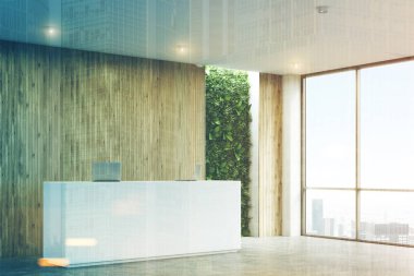 Beyaz Resepsiyon, çim ofis, tonda yan