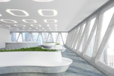 Uzay gemisi tarzı ofis iç