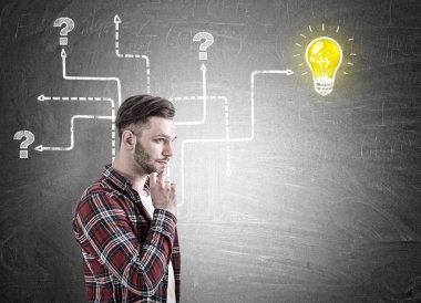 Sakallı adam ve soru işareti, Labirent