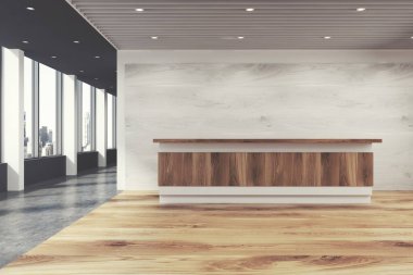 Ahşap Resepsiyon sayaç, açık