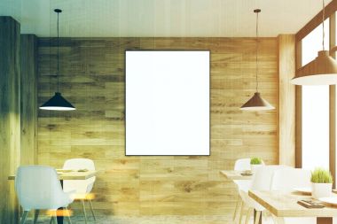 Ligjt tonda tablolar açık bar, ahşap