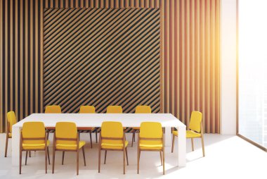 Tonda kare tablo konferans salonu