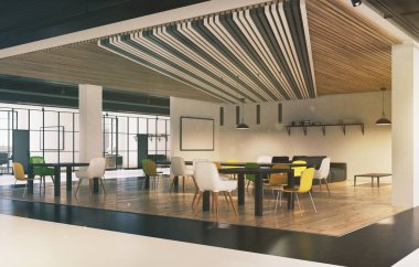 Puflar ofis bekleme yeri yan tonda