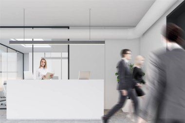 Bir ağaç, insanlar beyaz Resepsiyon