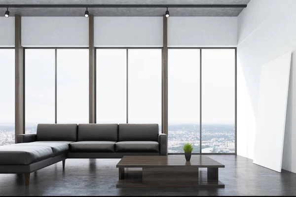 Salón blanco con ventana — Foto de Stock