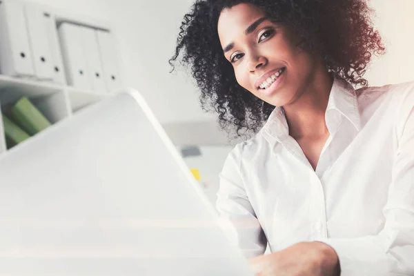 Gorgeous African American company employee — Stock Photo, Image