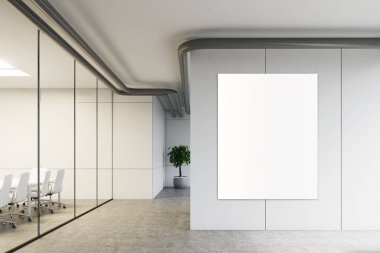 Ön toplantı salonu, bir cam görünümünü poster