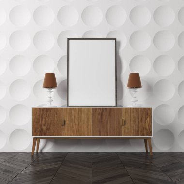 Daire desen Oda, dolabı, ahşap üzerine poster