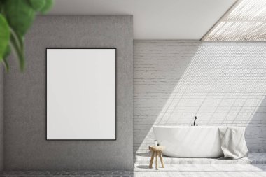 Gri banyo iç, poster