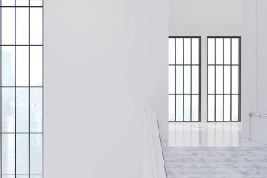 Boş beyaz ofis binası