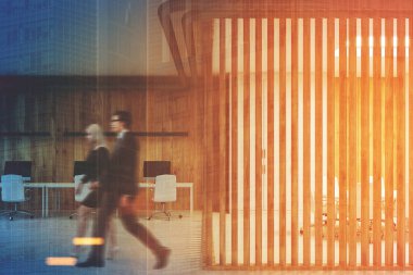 Açık ofis ve Toplantı Salonu, tonda perdeler