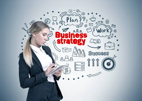 Sıkı iş kadını ve onun stratejisi