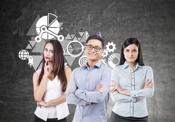 İş takım beyin fırtınası, yazı tahtası