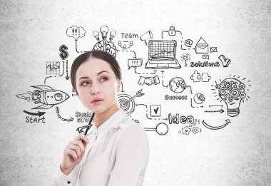 Bir kalem analiz ile iş kadını