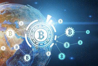 Bitcoin ağ, toprak, parlayan