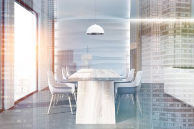 Dalgalı duvar mutfak, Masa, sayaç Çift