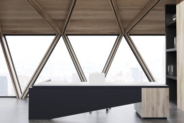 CEO Ofis Masası, üçgen windows