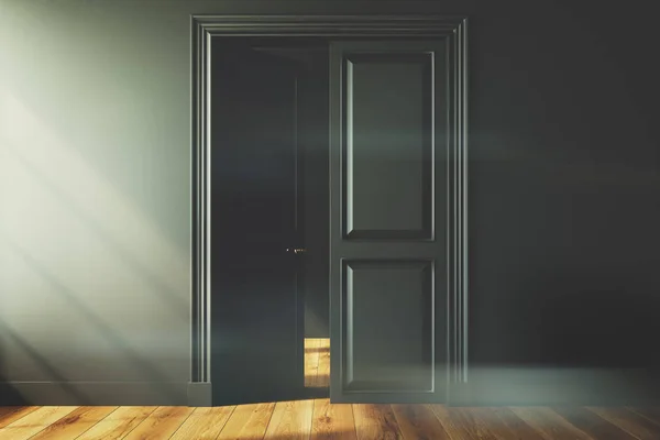 Üres szoba, egy nyitott ajtó tónusú — Stock Fotó