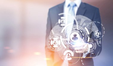 İşadamı, Hud, ağ, bulanık