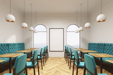 Mavi yeşil Cafe iç, poster