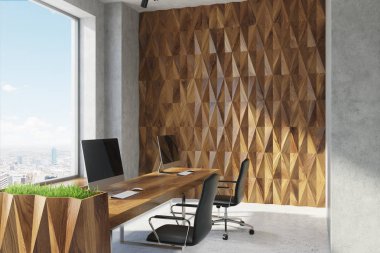 Diamond duvar desen açık yazıhane, portre