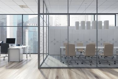 Dolaplar, office cam toplantı salonu