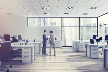 Açık alan yazıhane çevre, erkekler