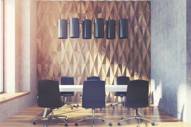 Elmas konferans salonu, ahşap, tonda