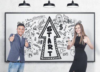 İş ortakları, başlangıç ok başparmak