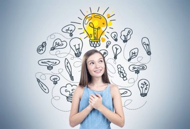 Rüya gibi kız elbise ve onu iyi fikir