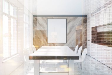 Yemek odası ile bir poster, Çift