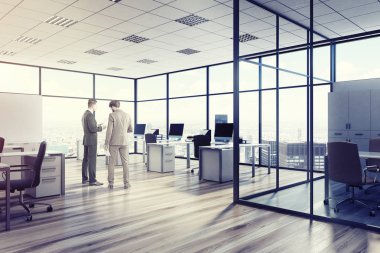 Açık alan yazıhane çevre, erkek, akvaryum