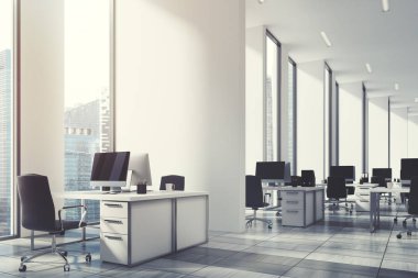Açık ofis beyaz, duvar, en yakın tonda köşe