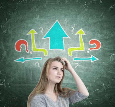 Sarışın kız çizilmemesi baş, sorular, okları