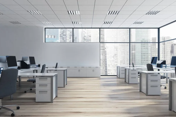 Open space office environment — Stock Photo, Image