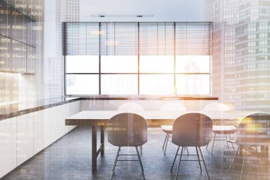 Ahşap mutfak iç, mermer, tablo Çift Kişilik