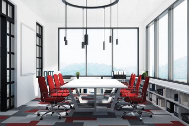 Toplantı Salonu kırmızı sandalye ile